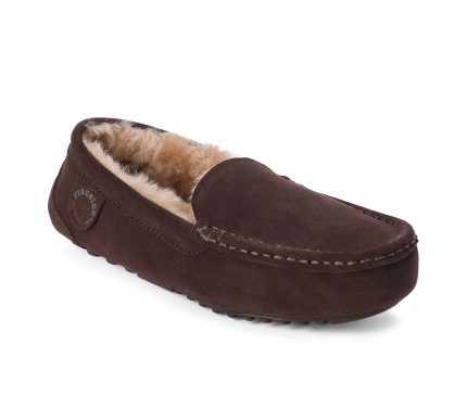 Fireside by Dearfoams Women's Mel Genuine Shearling Moccasin Slippers