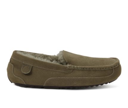 Fireside by Dearfoams Men's Melbourne Genuine Shearling Moccasin Slippers