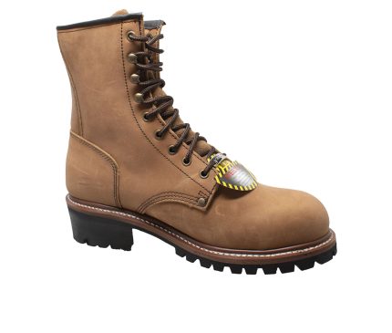 Men's AdTec 9" Waterproof Steel Toe Logger Work Boots