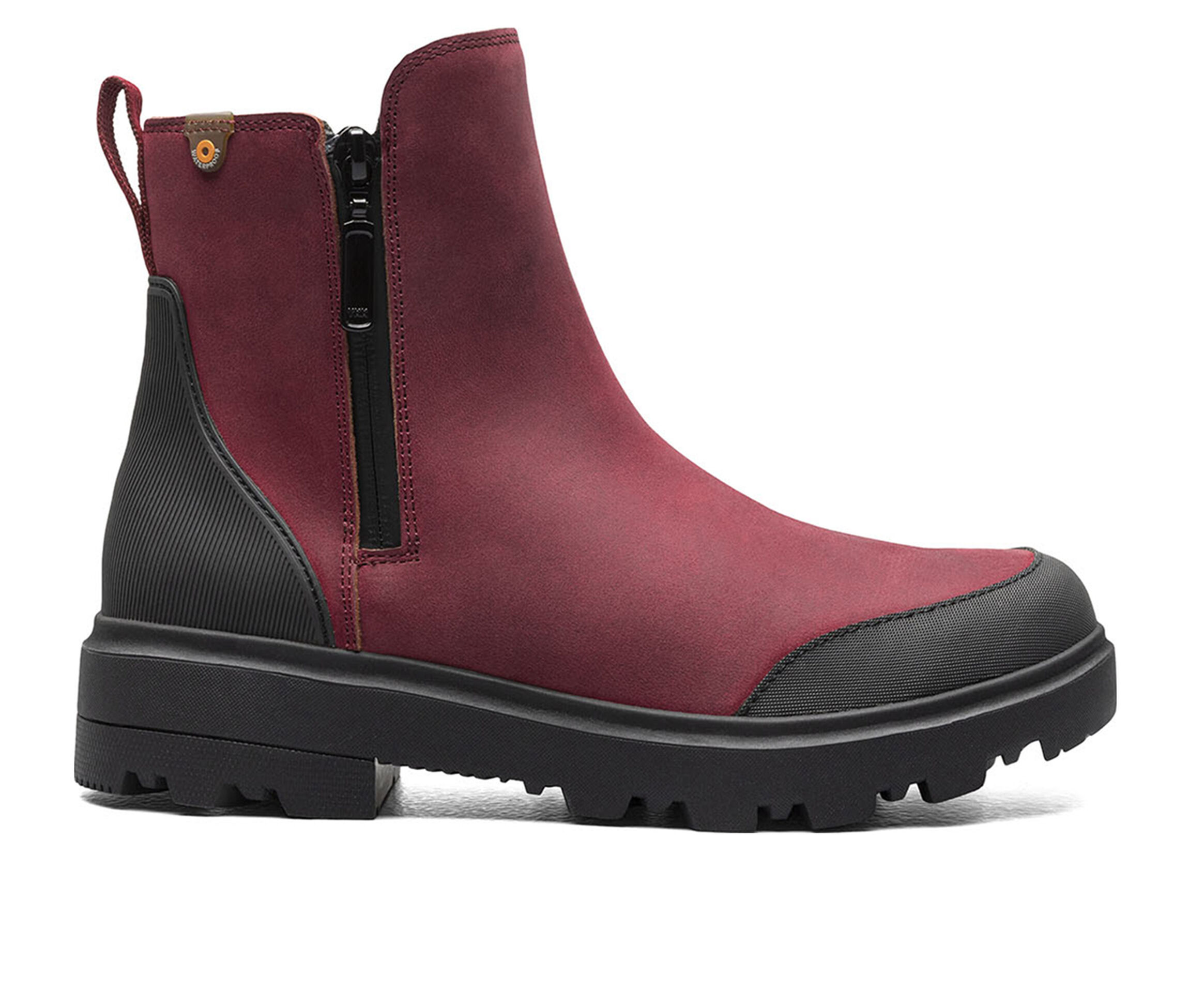 145594_311825_1 Women's Bogs Footwear Holly Zip Leather Winter Boots