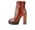 Women's London Rag Scotch Lace Up Heeled Booties