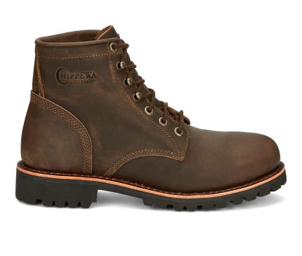 Men's Chippewa Boots Classic 2.0 6" Steel Toe Lace Up Work Boots
