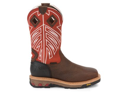 Men's Justin Boots Roughneck 12" Steel Toe Waterproof Western Work Boots