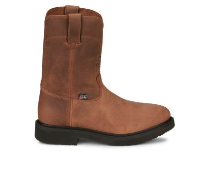 Men's Justin Boots Round-Up 10" Slip Resistant Work Boots