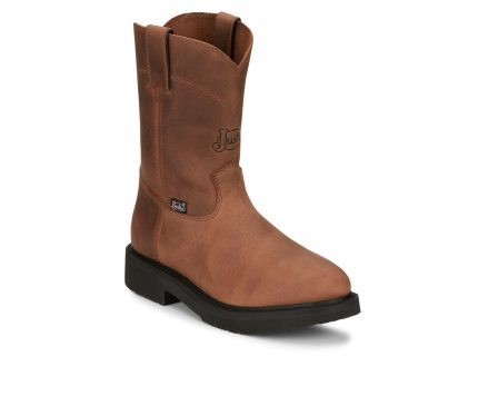 Men's Justin Boots Round-Up 10" Slip Resistant Work Boots