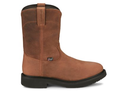 Men's Justin Boots Round-Up 10" Waterproof Work Boots