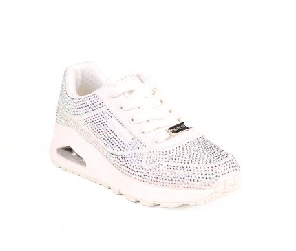 Girls' Skechers Street Little Kid & Big Kid Uno Gen1 Disco Rave Lace-Up Sneakers