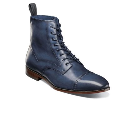 Men's Stacy Adams Henry Cap Toe Lace Boot Dress Shoes
