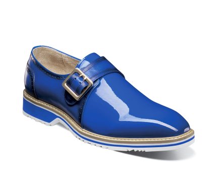 Men's Stacy Adams Bartram Plain Toe Monk Strap Dress Shoes