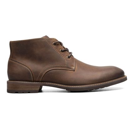 Men's Florsheim Lodge Plain Toe 3 Eye Chukka Boot Dress Shoes