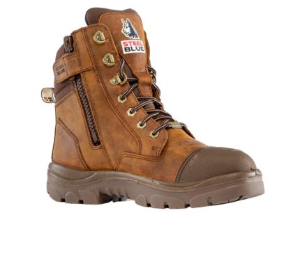 Men's STEEL BLUE Southern Cross® Zip Steel Toe Work Boots