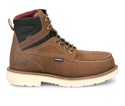 Men's Justin Boots Hardwire 90 Heel Steel Toe Boots Work Boots